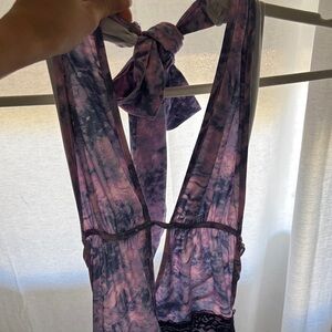 Elegant Tie-Dye Women's Festival Dress